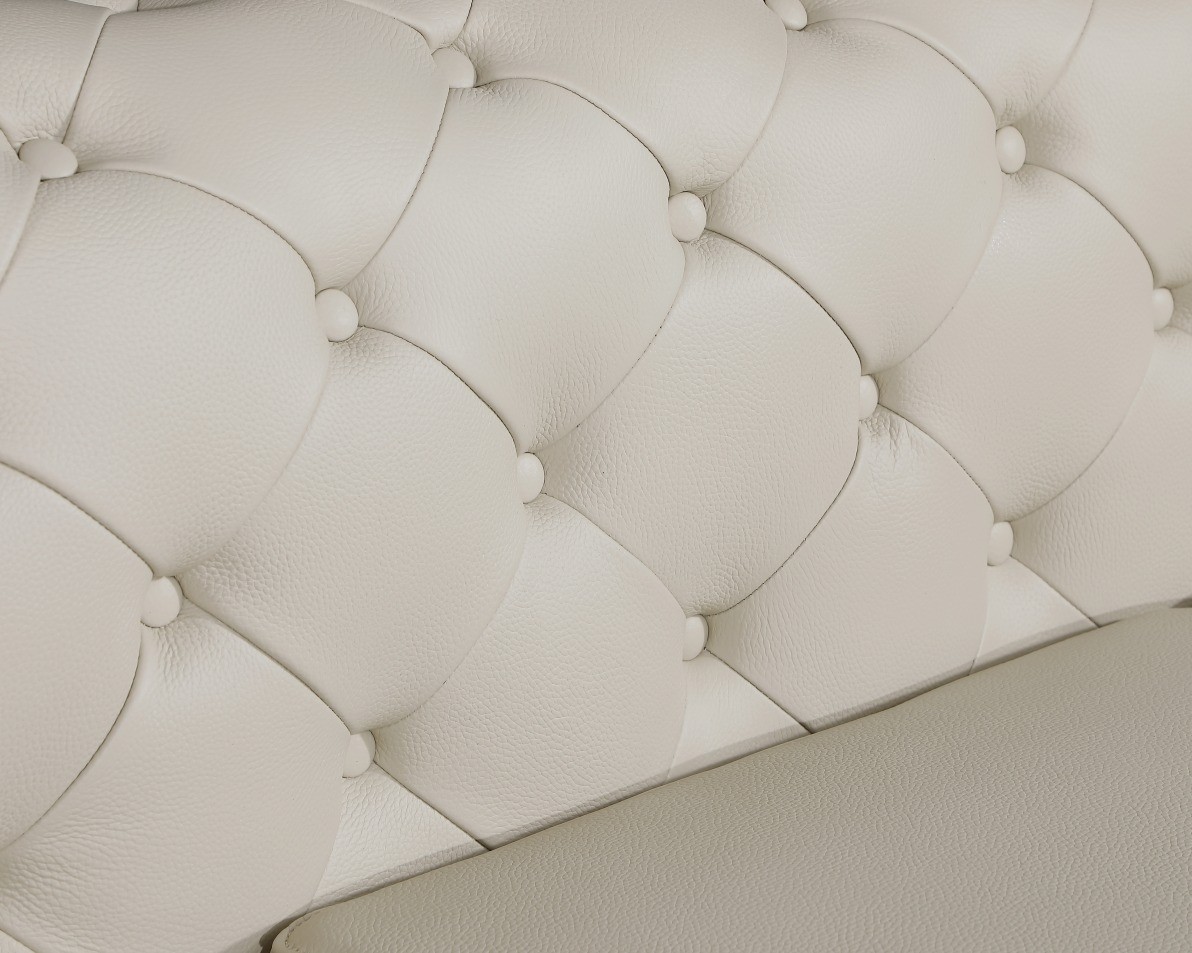 GUF 970 Sofa with 2 Chair Set - Beige, Genuine Leather