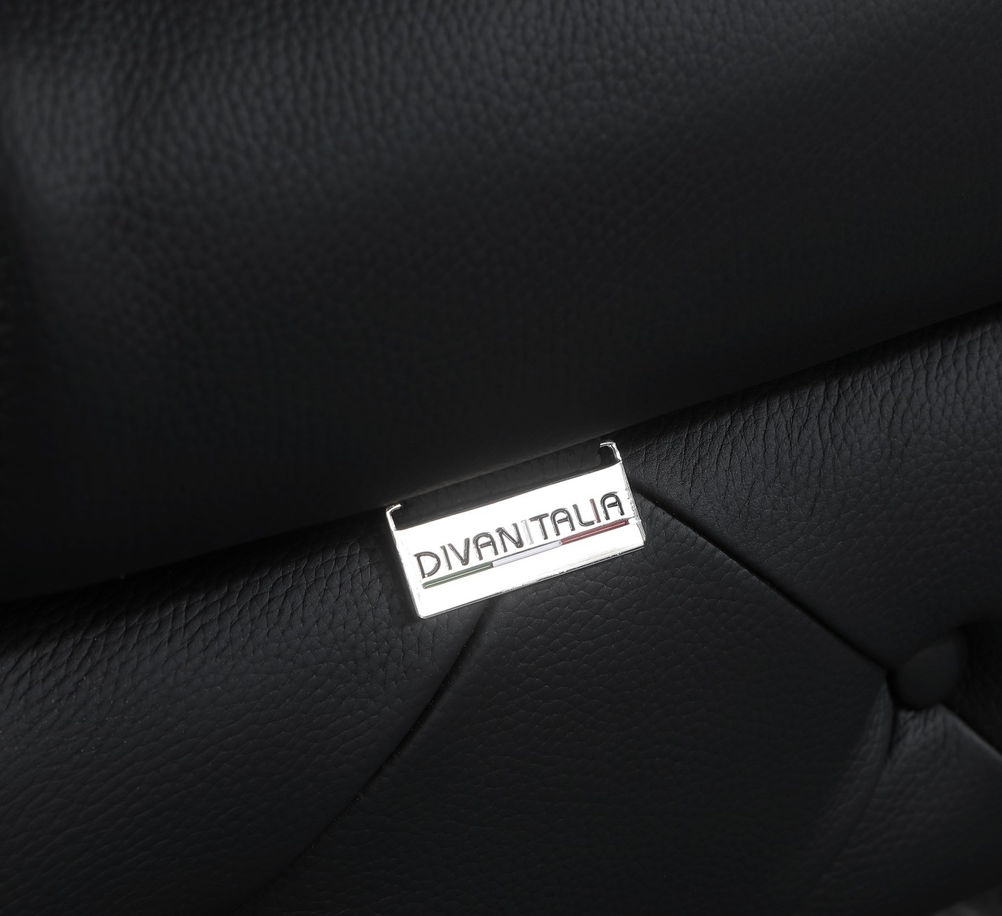 GUF 970 Sofa with 2 Chair Set - Black, Genuine Leather