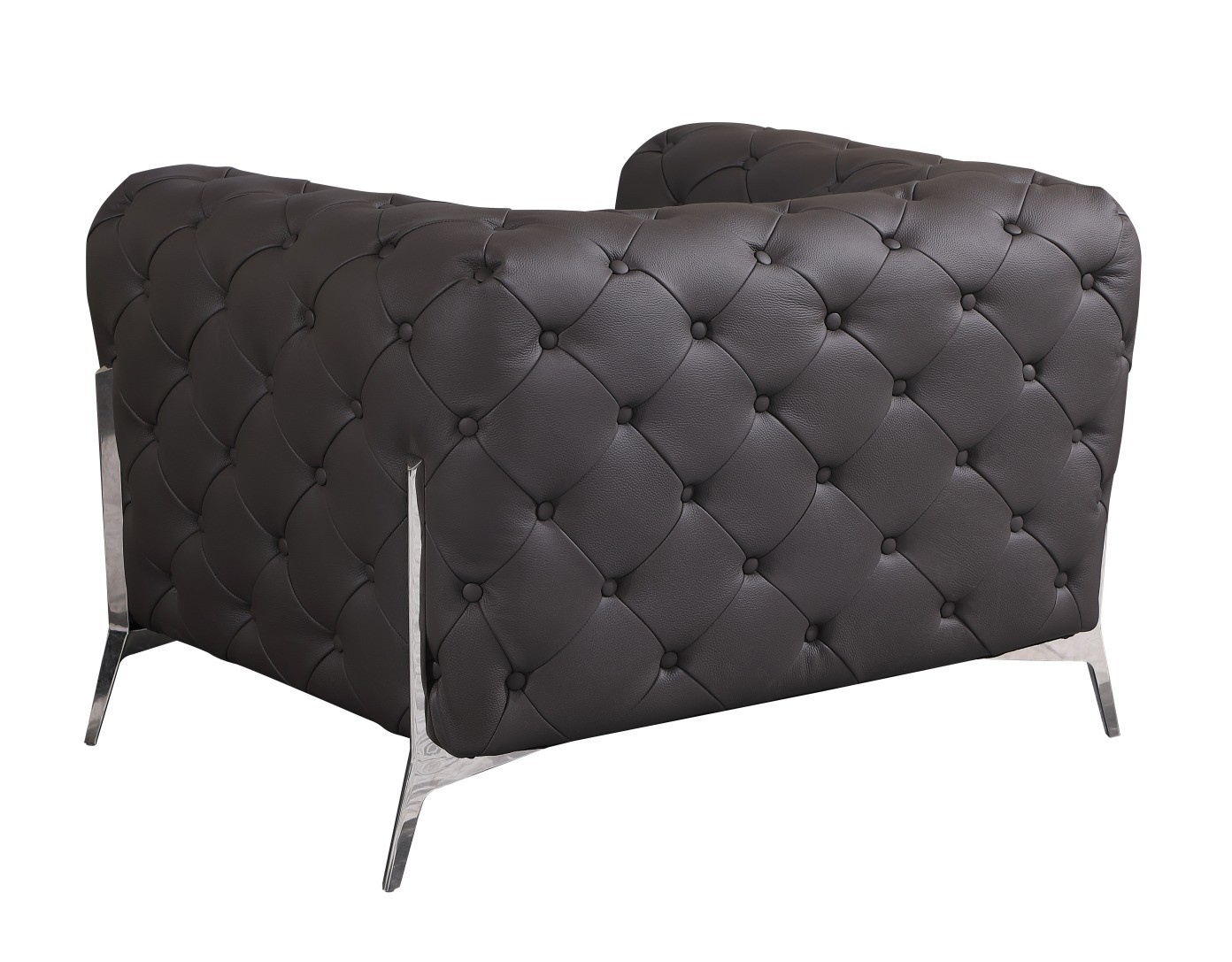 GUF 970 Sofa with 2 Chair Set - Brown, Genuine Leather