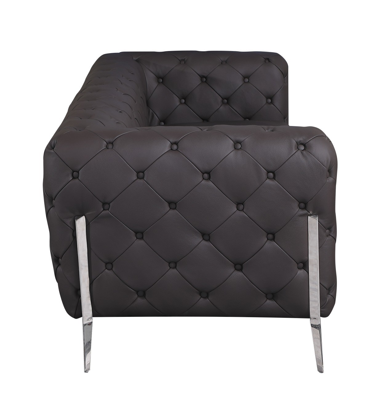 GUF 970 Sofa with 2 Chair Set - Brown, Genuine Leather