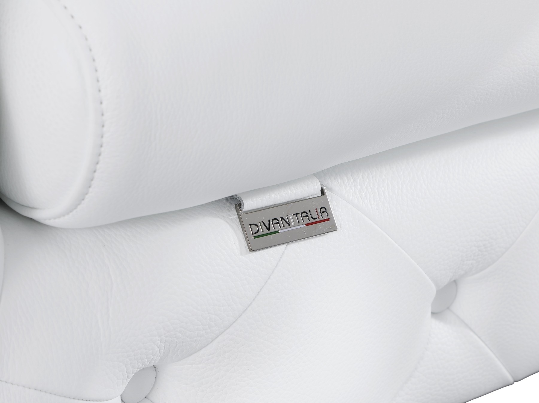 GUF 970 Sofa with 2 Chair Set - White, Genuine Leather