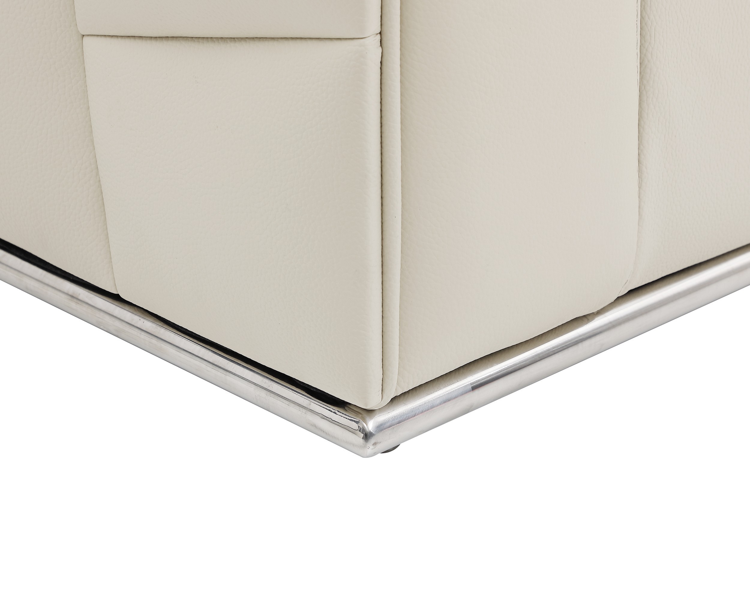 GUF 998 Right Facing Sectional Sofa - Beige, Genuine Italian Leather