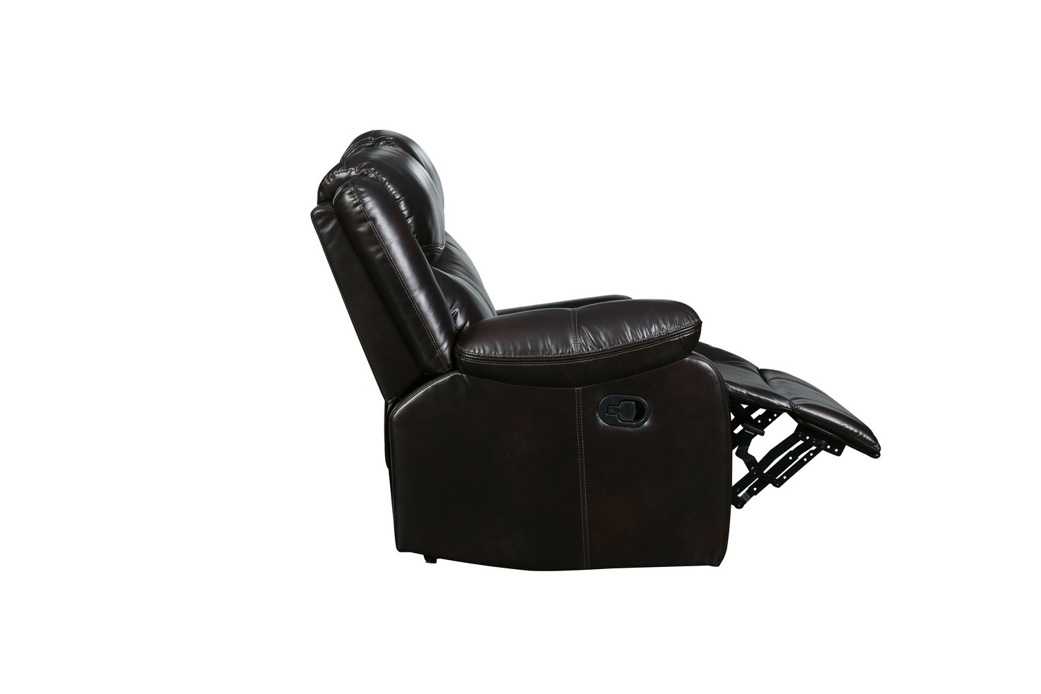 GUF 6967 Reclining Sectional - Brown, Leather Air