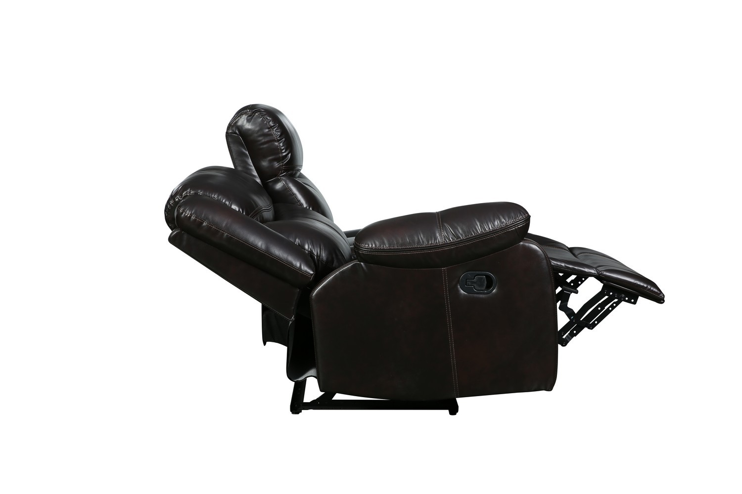 GUF 6967 Reclining Sectional - Brown, Leather Air