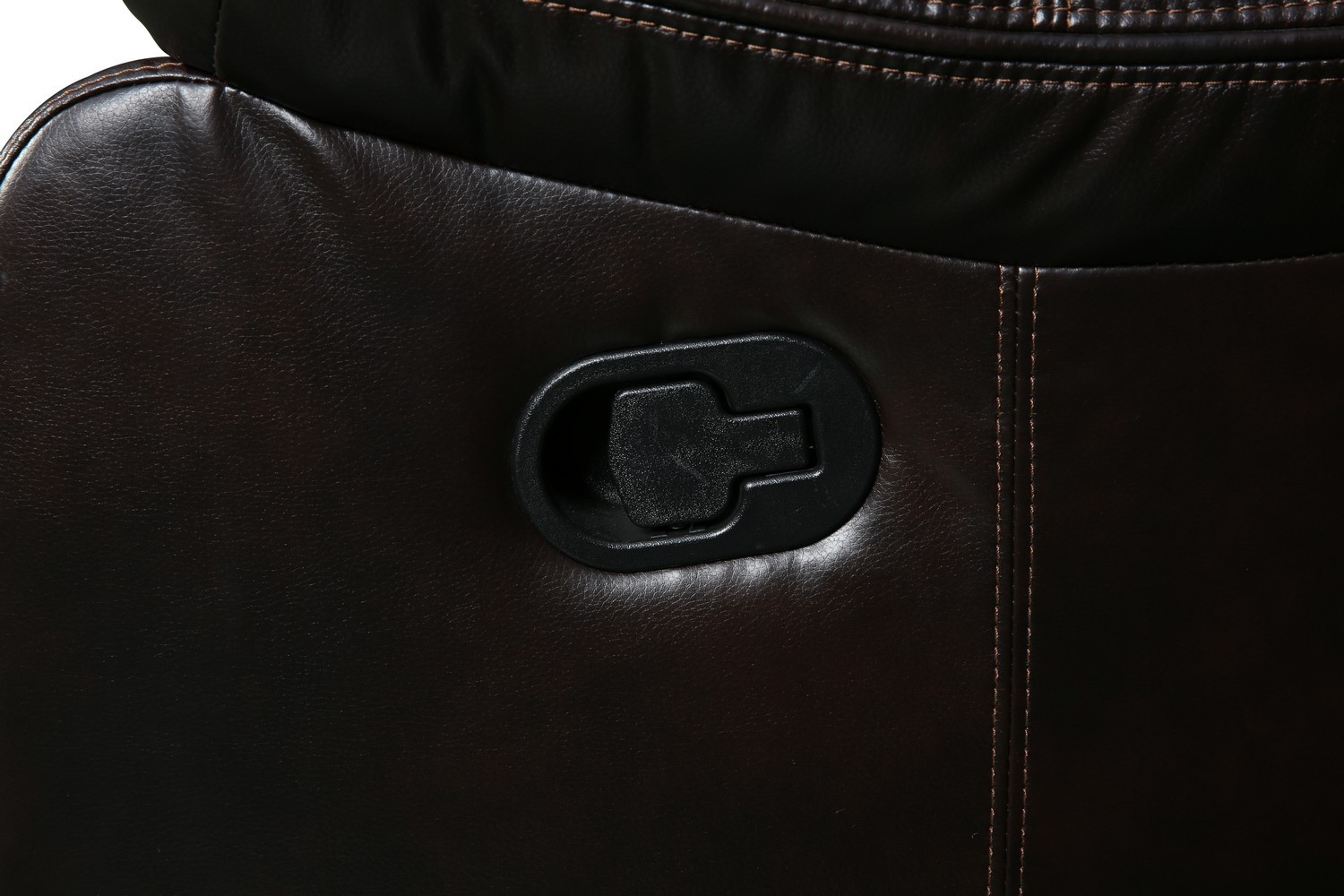 GUF 6967 Reclining Sectional - Brown, Leather Air