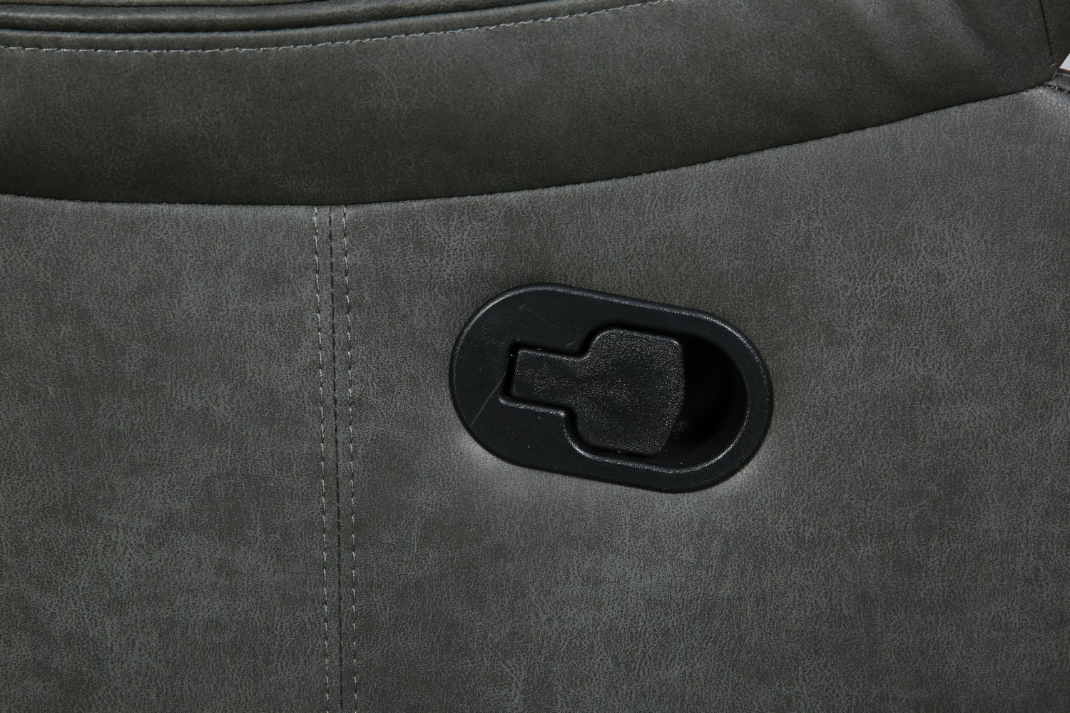 GUF 6967 Reclining Sectional - Gray, Leather Air