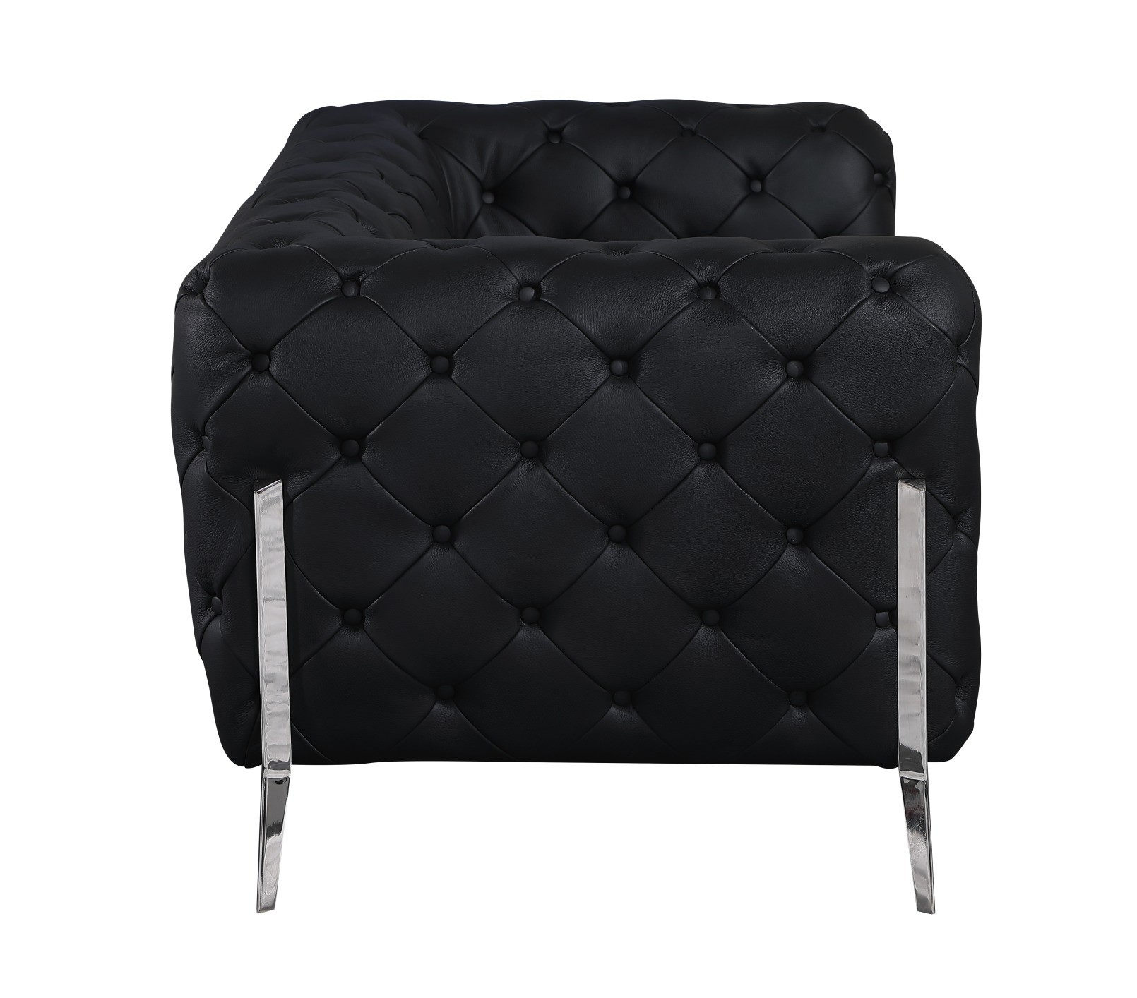 GUF 970 Sofa - Black, Genuine Italian Leather