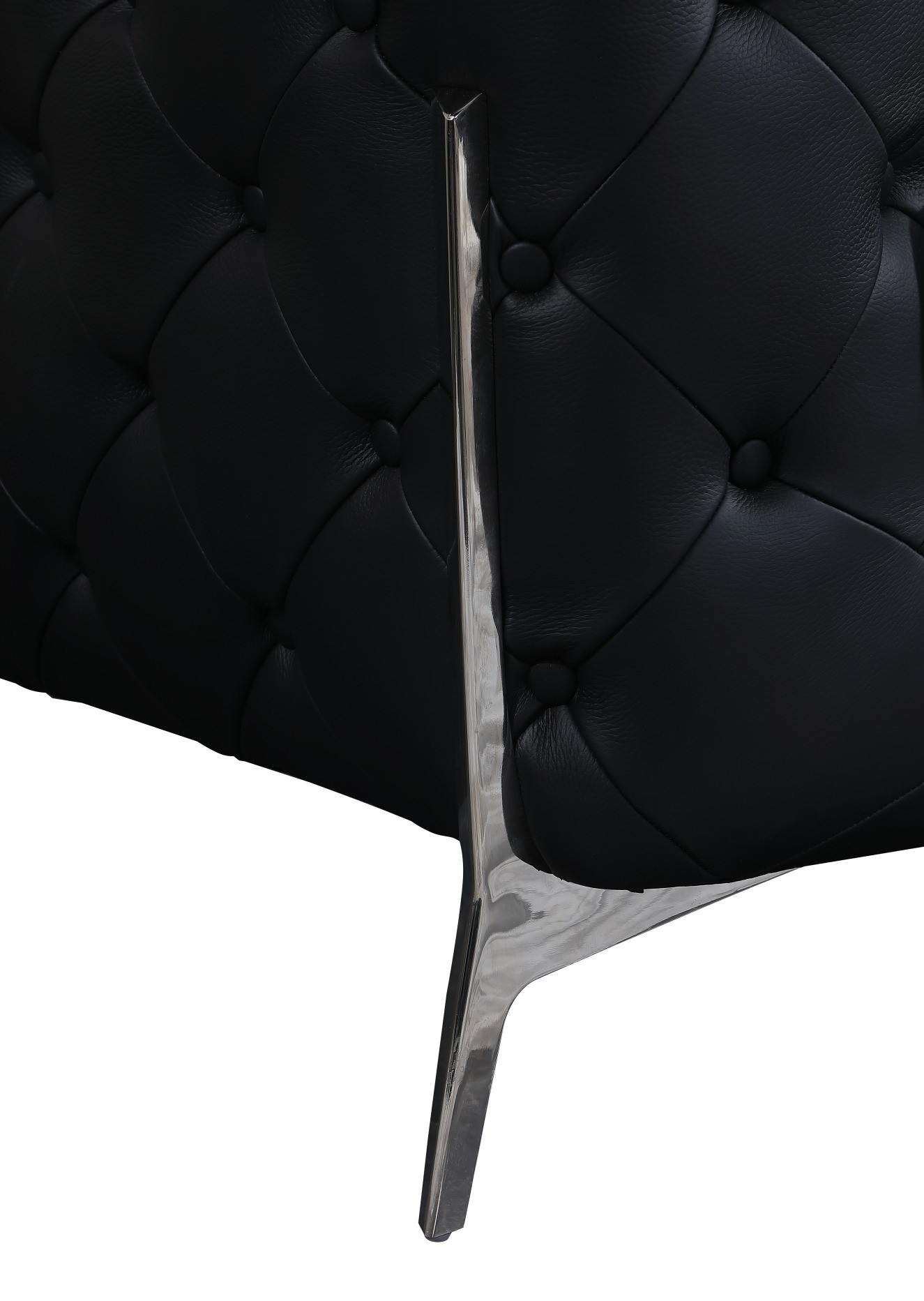 GUF 970 Sofa - Black, Genuine Italian Leather
