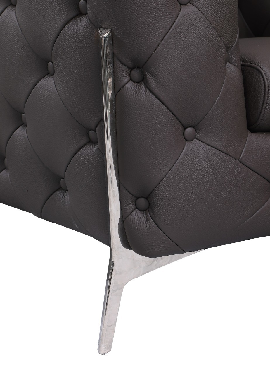 GUF 970 Sofa Set - Brown, Genuine Italian Leather