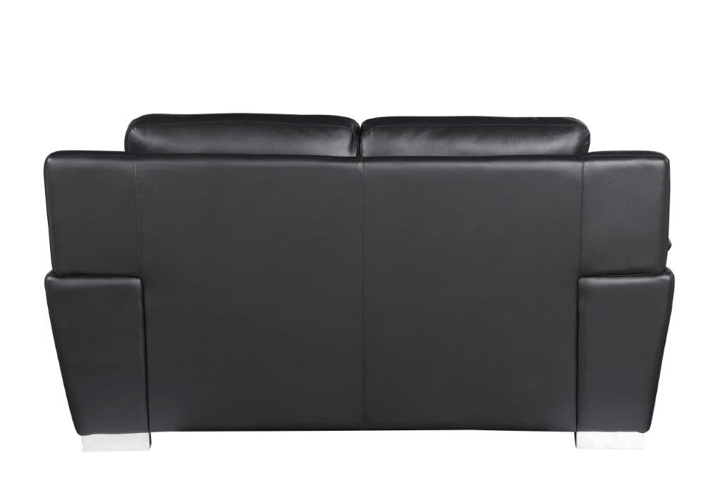 GUF 4572 Loveseat - Black, Leather Match