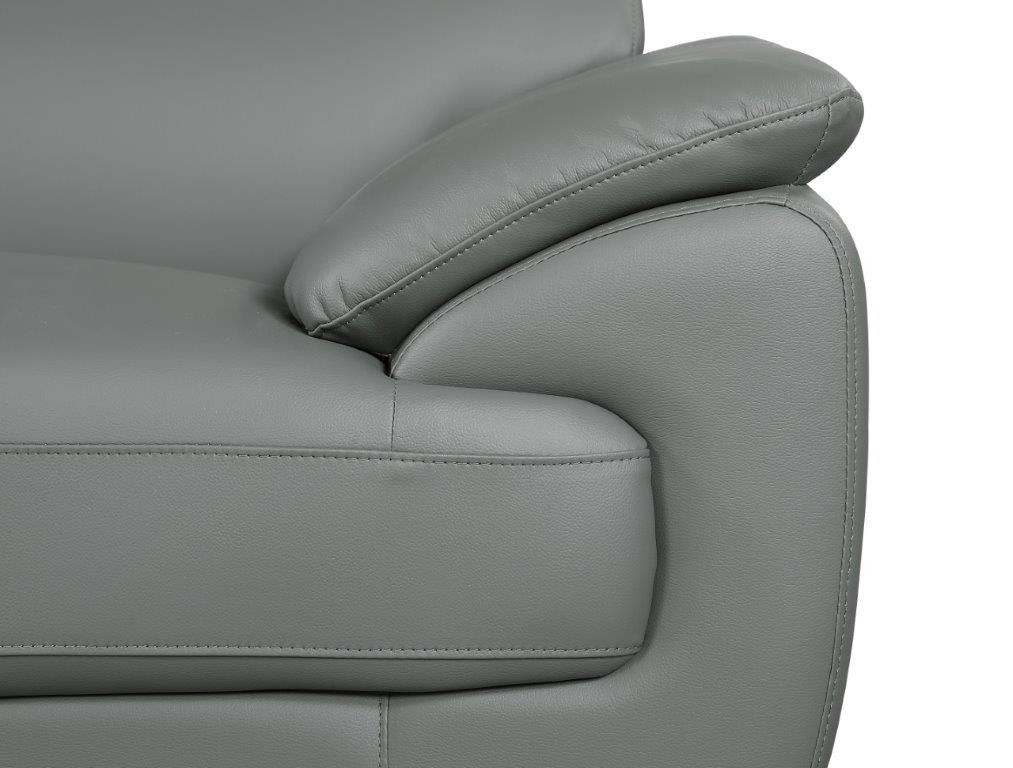 GUF 4571 Loveseat - Gray, Leather Match