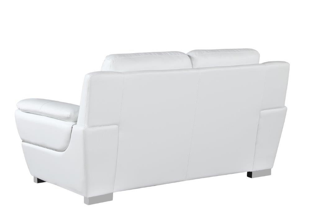 GUF 4572 Loveseat - White, Leather Match