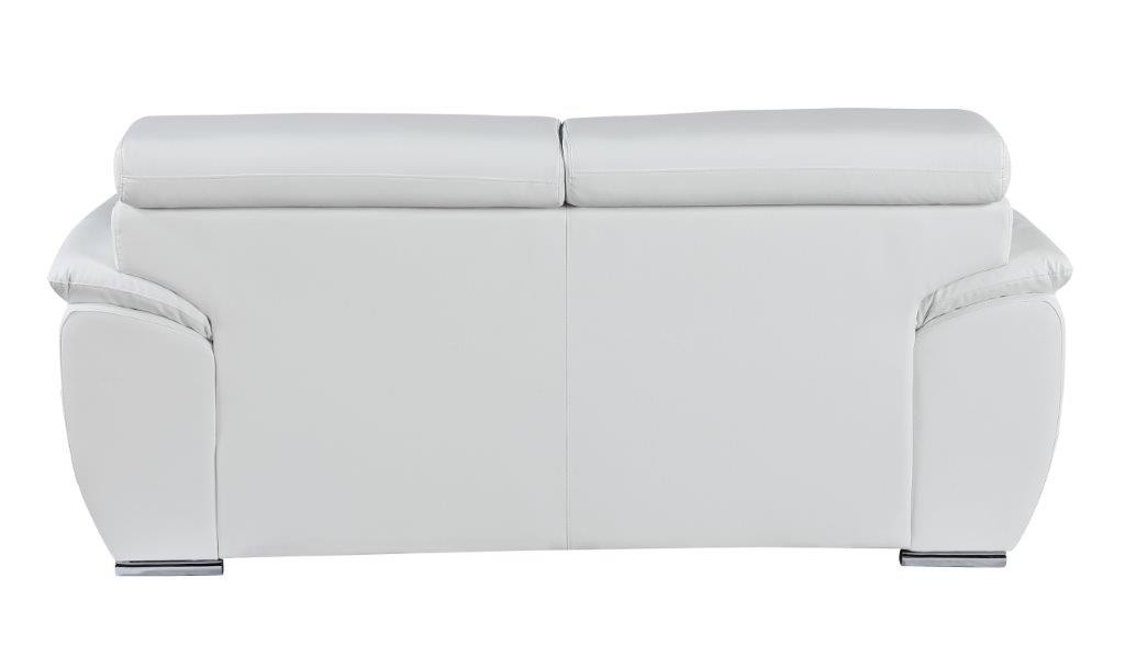 GUF 4571 Loveseat - White, Leather Match