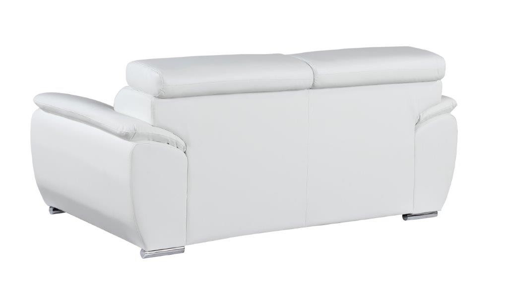 GUF 4571 Loveseat - White, Leather Match