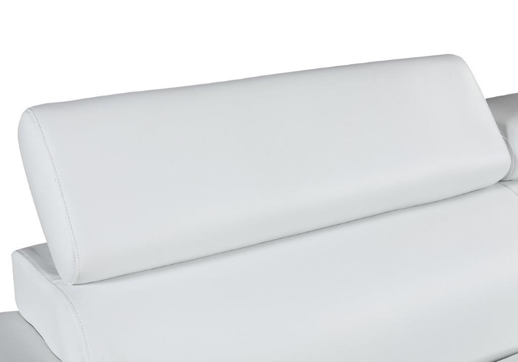 GUF 4571 Loveseat - White, Leather Match