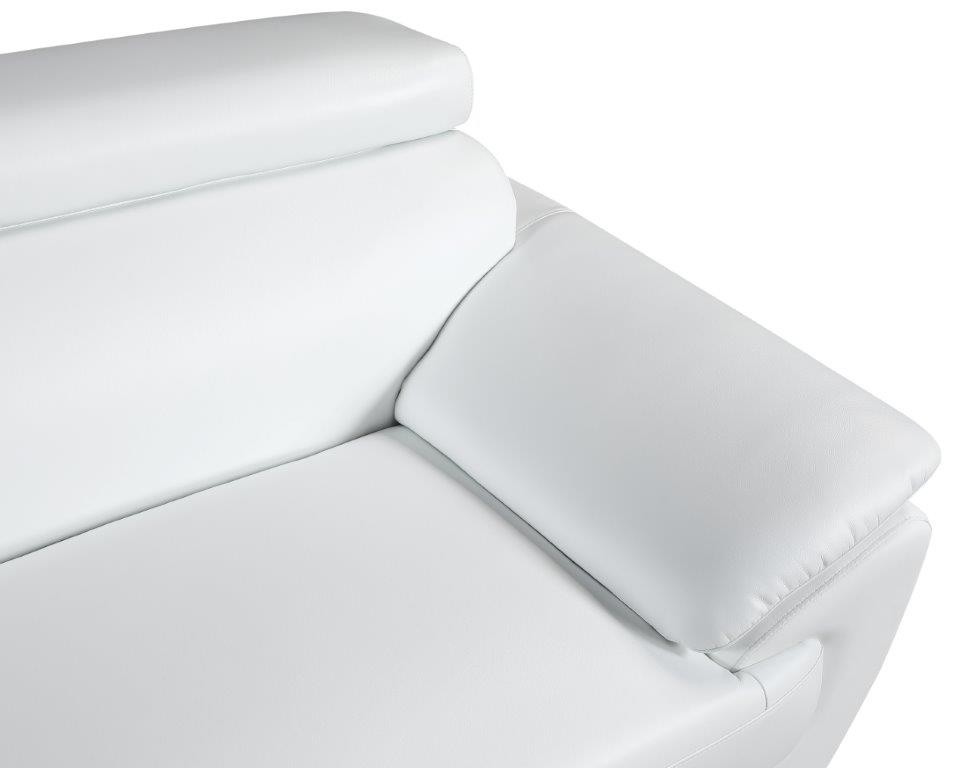 GUF 4571 Armchair - White, Leather Match
