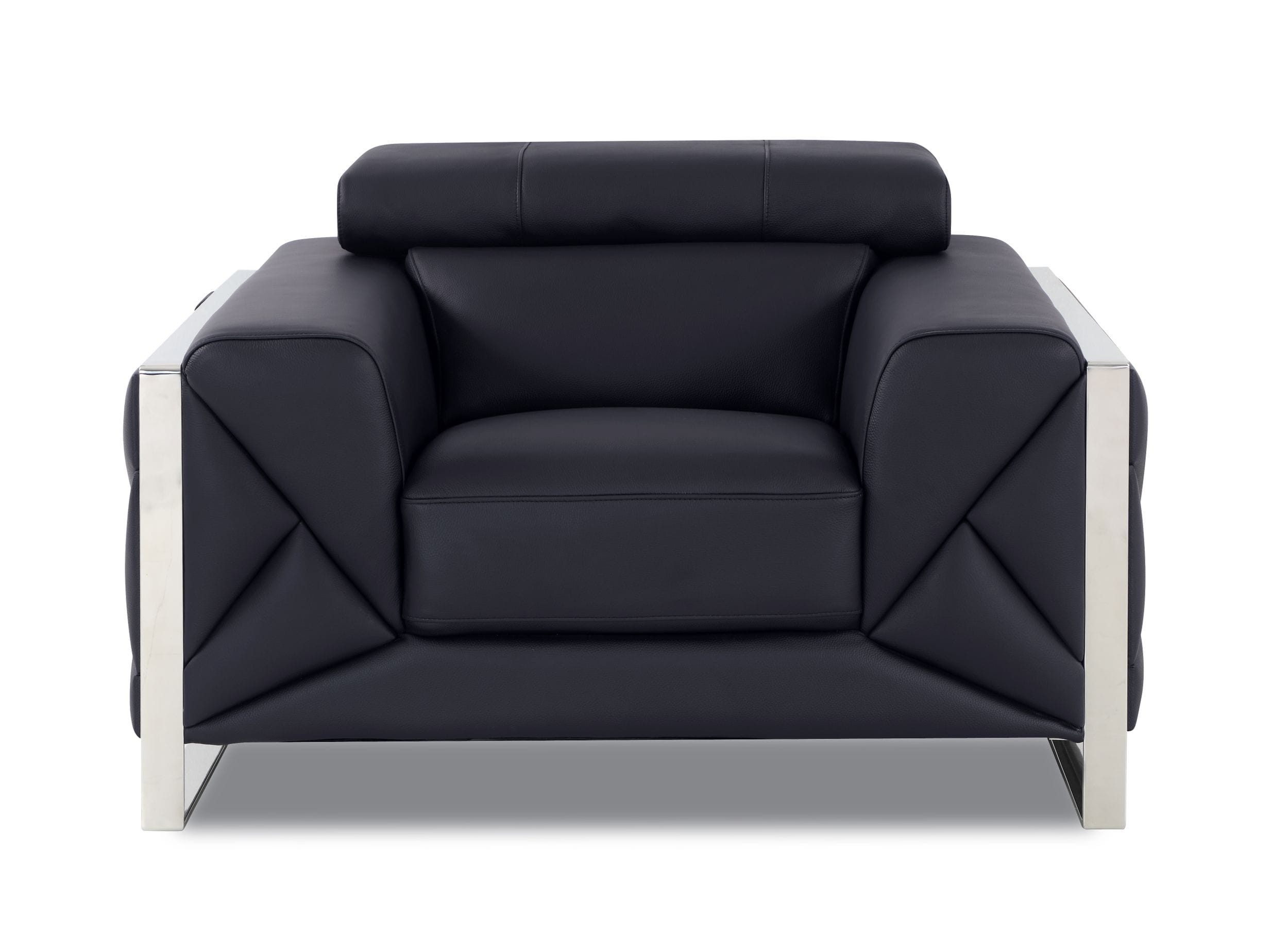 GUF 903 Armchair - Black, Genuine Italian Leather