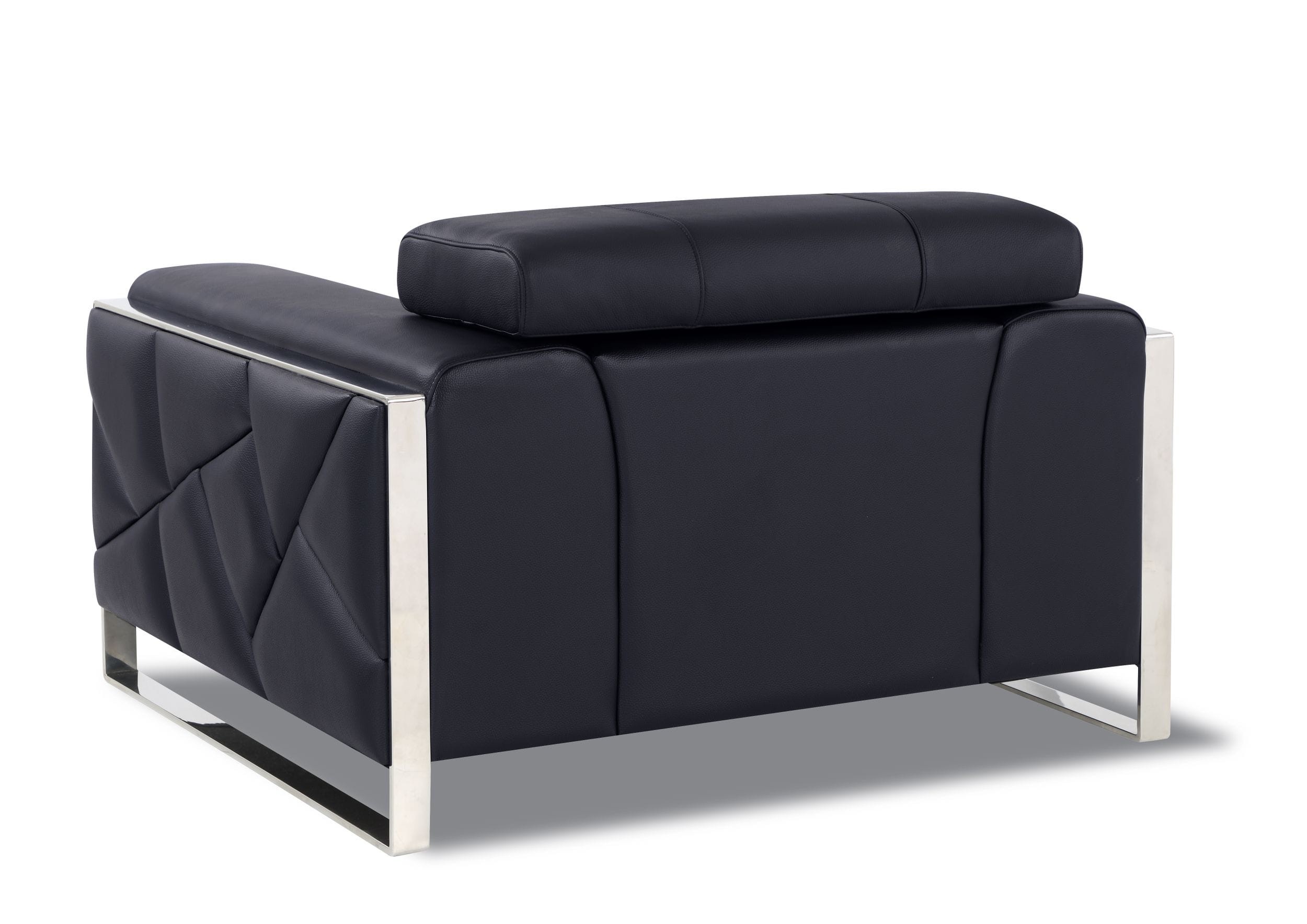 GUF 903 Armchair - Black, Genuine Italian Leather