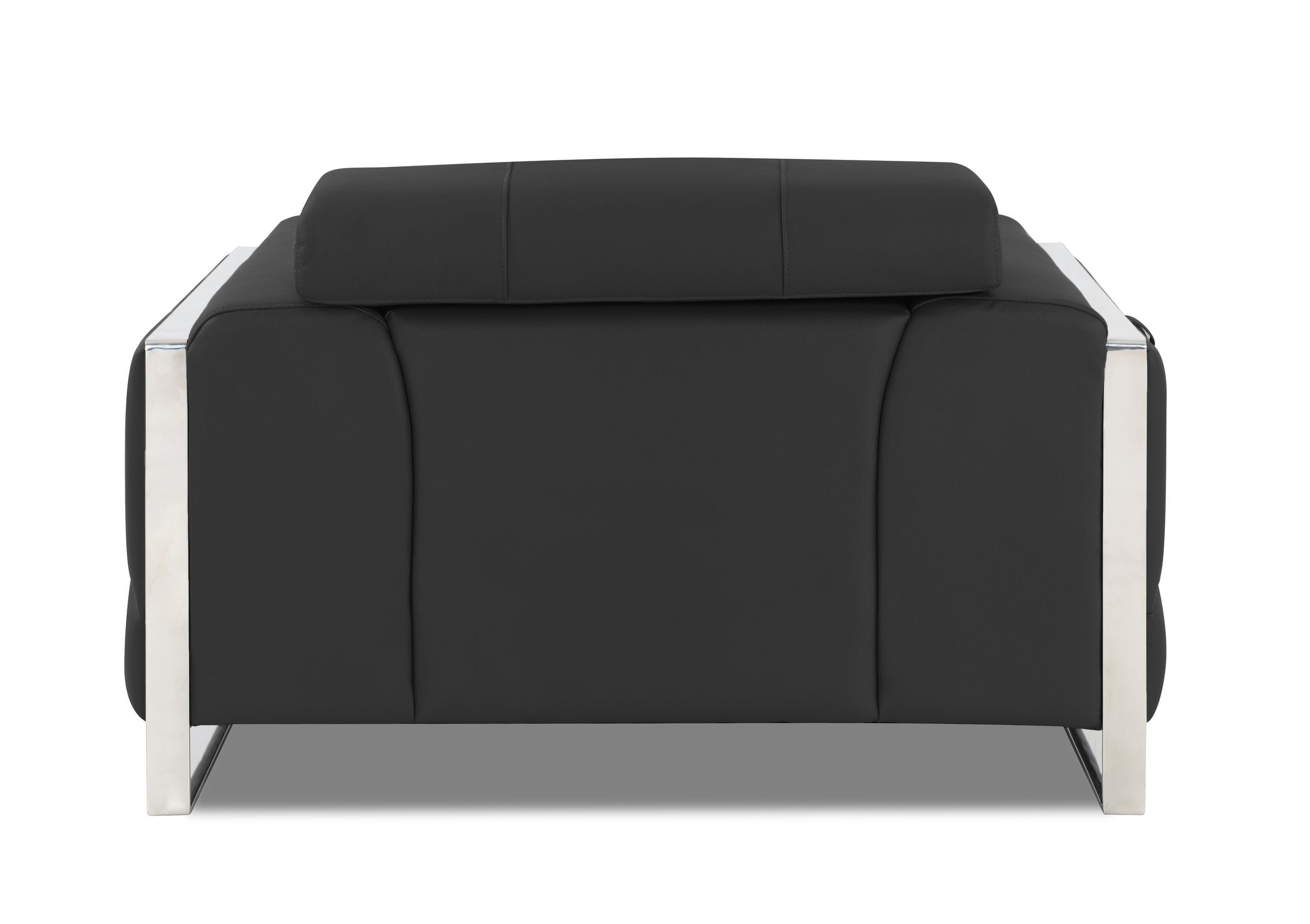 GUF 903 Armchair - Dark Gray, Genuine Italian Leather