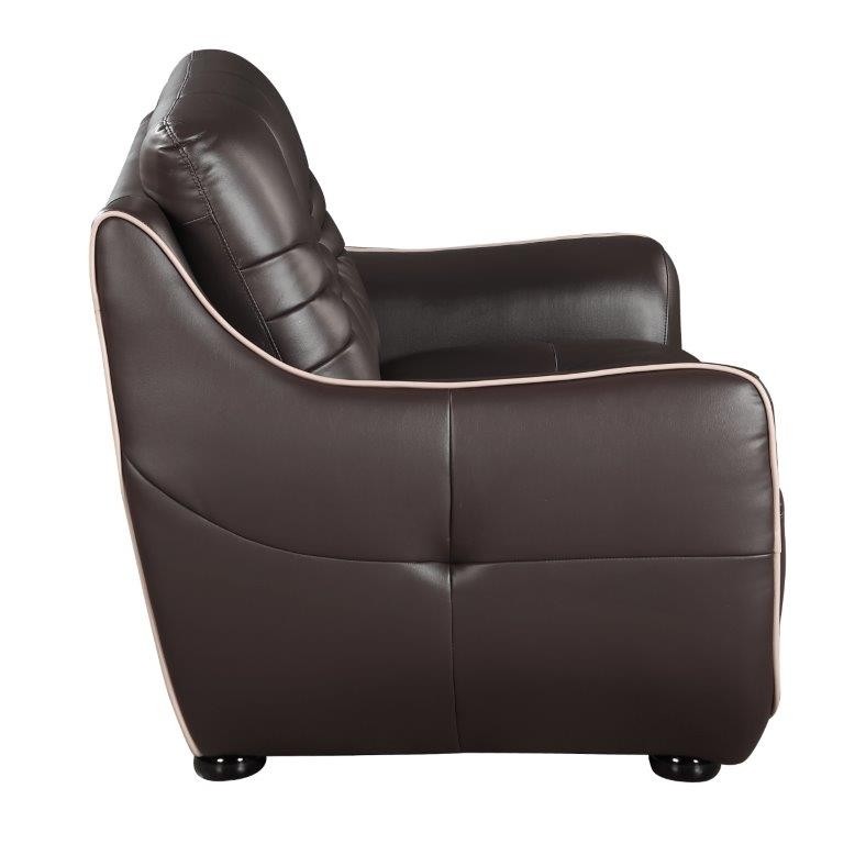 GUF 2088 Loveseat - Brown, Leather Air/Match