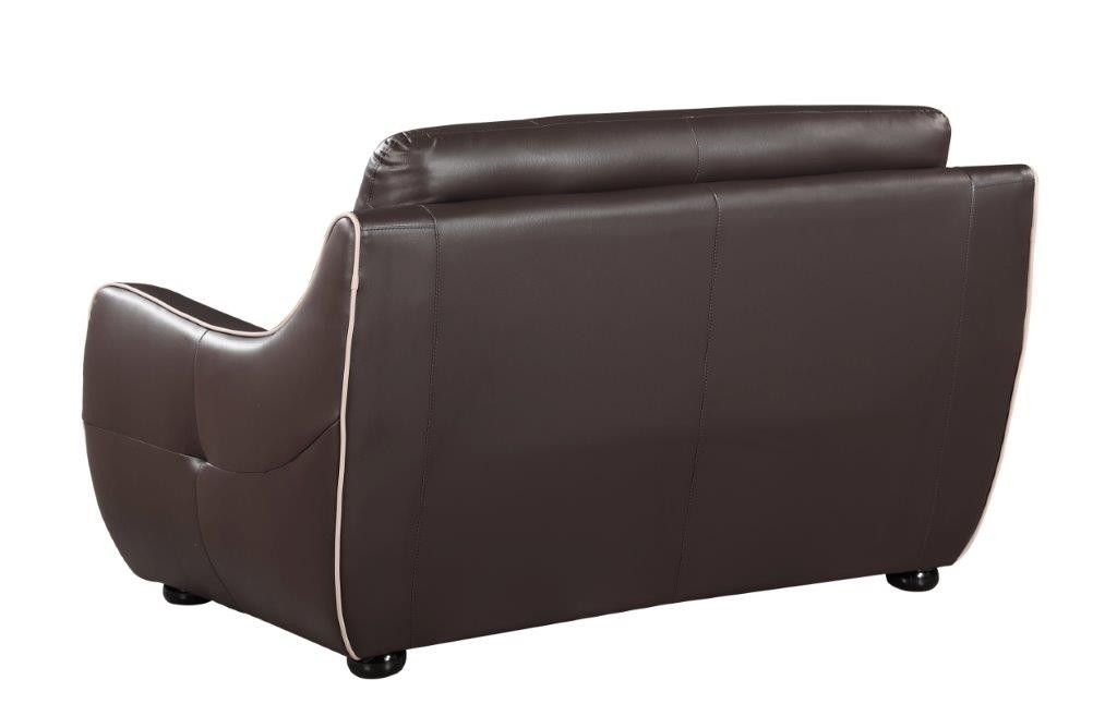 GUF 2088 Loveseat - Brown, Leather Air/Match