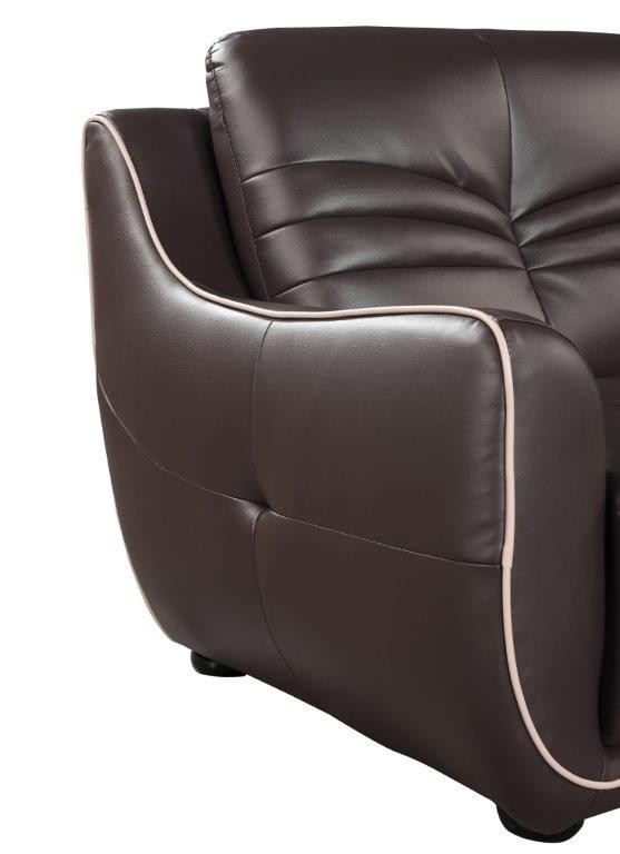 GUF 2088 Loveseat - Brown, Leather Air/Match