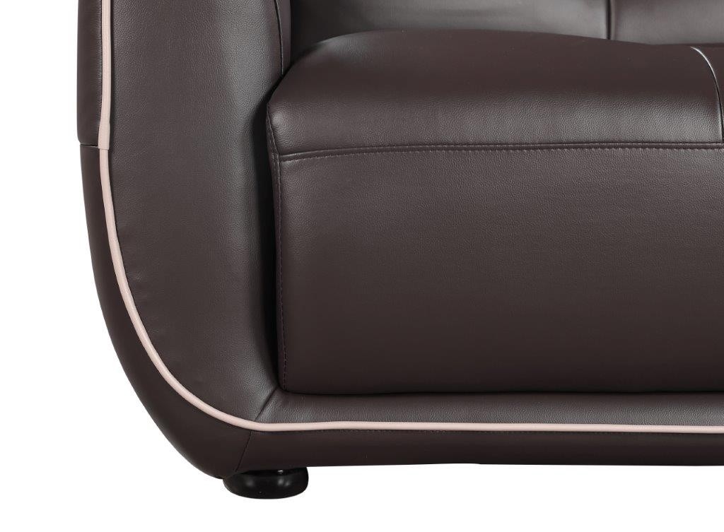 GUF 2088 Loveseat - Brown, Leather Air/Match