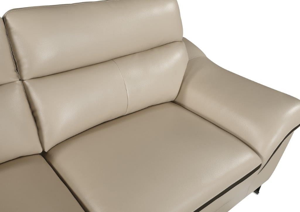 GUF 168 Sofa - Beige, Leather Match