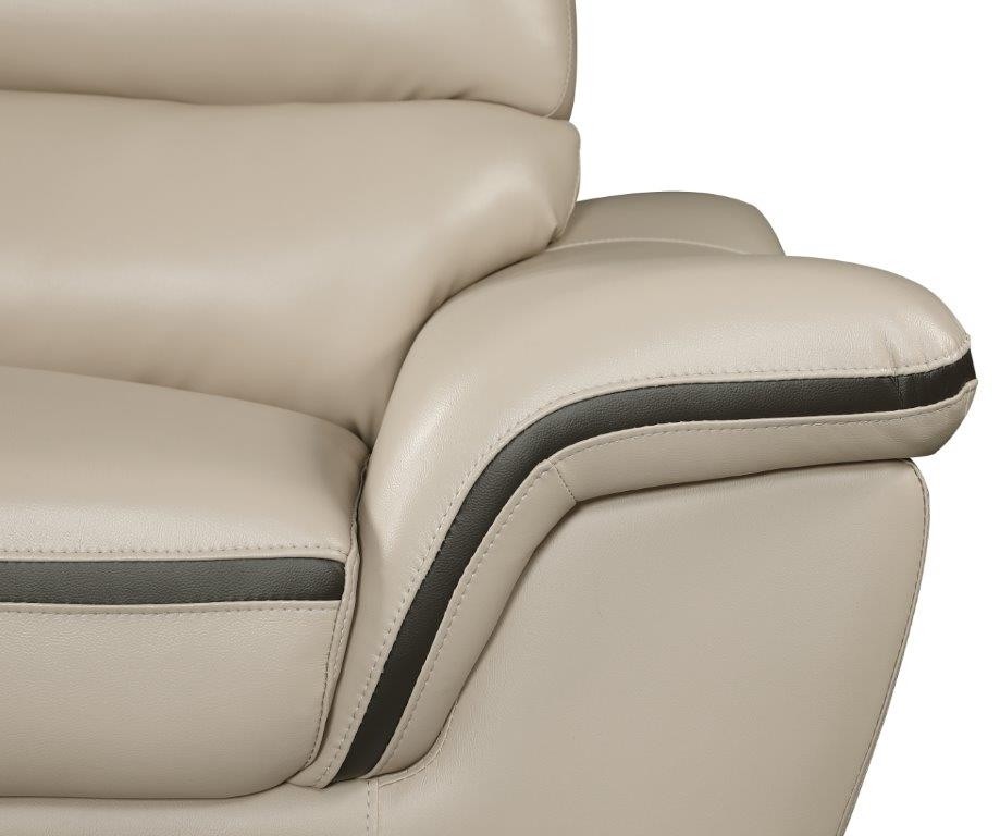 GUF 168 Sofa - Beige, Leather Match