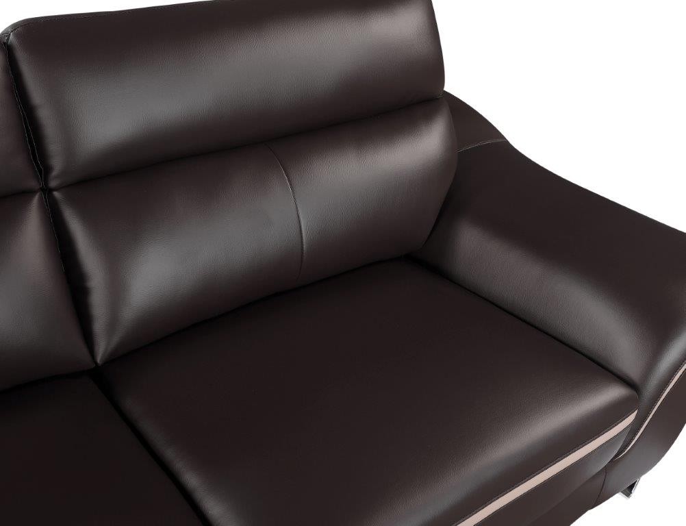 GUF 168 Sofa - Brown, Leather Match