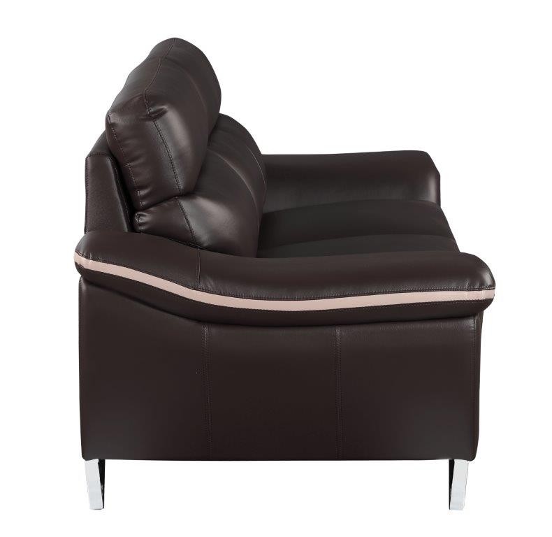 GUF 168 Sofa - Brown, Leather Match