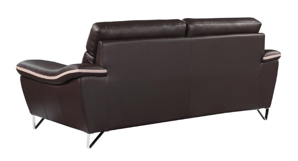 GUF 168 Sofa - Brown, Leather Match