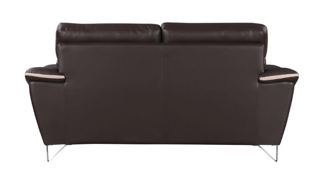 GUF 168 Loveseat - Brown, Leather Match