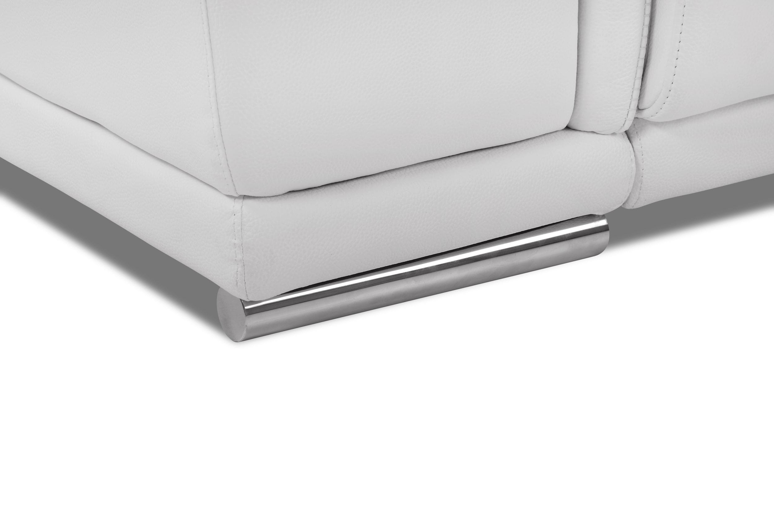 GUF 9762 Power Reclining Sofa with Loveseat - White, Genuine Italian Leather