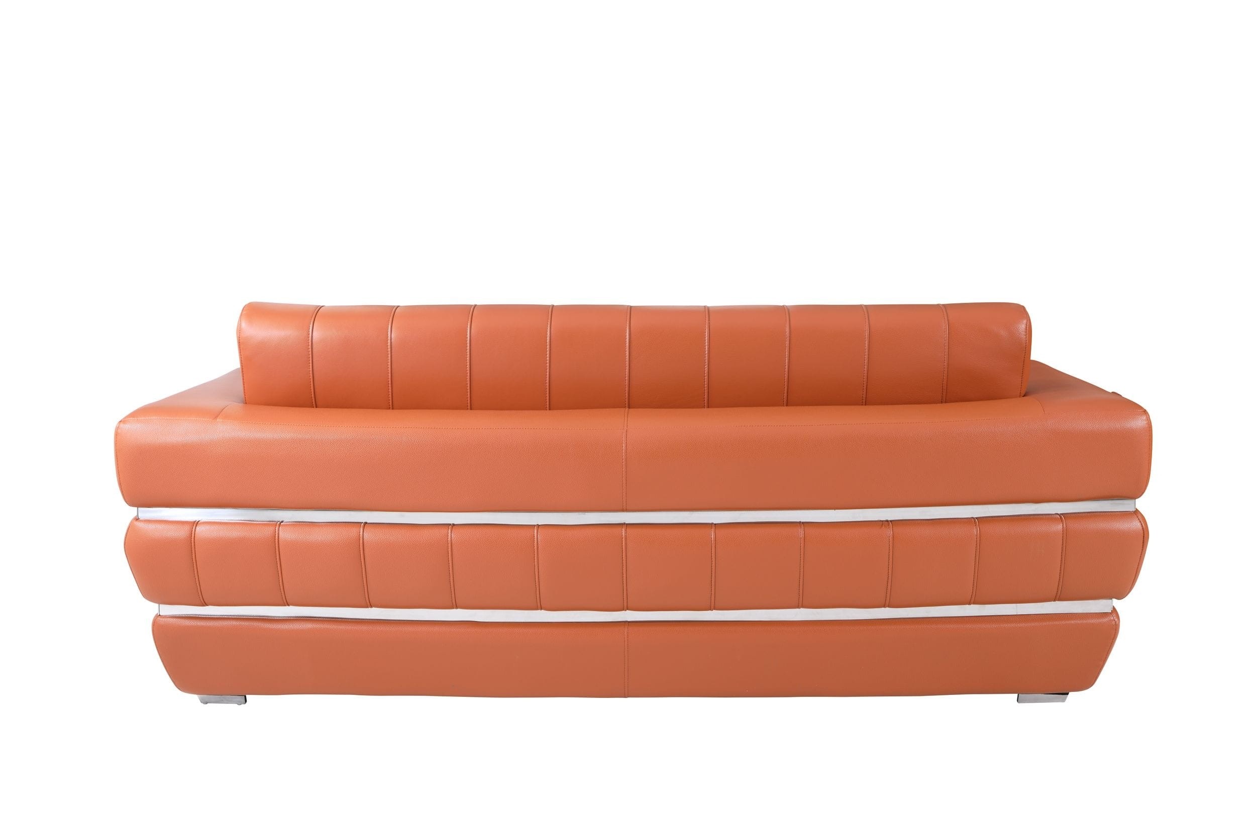 GUF 904 Sofa with Loveseat - Camel, Genuine Leather