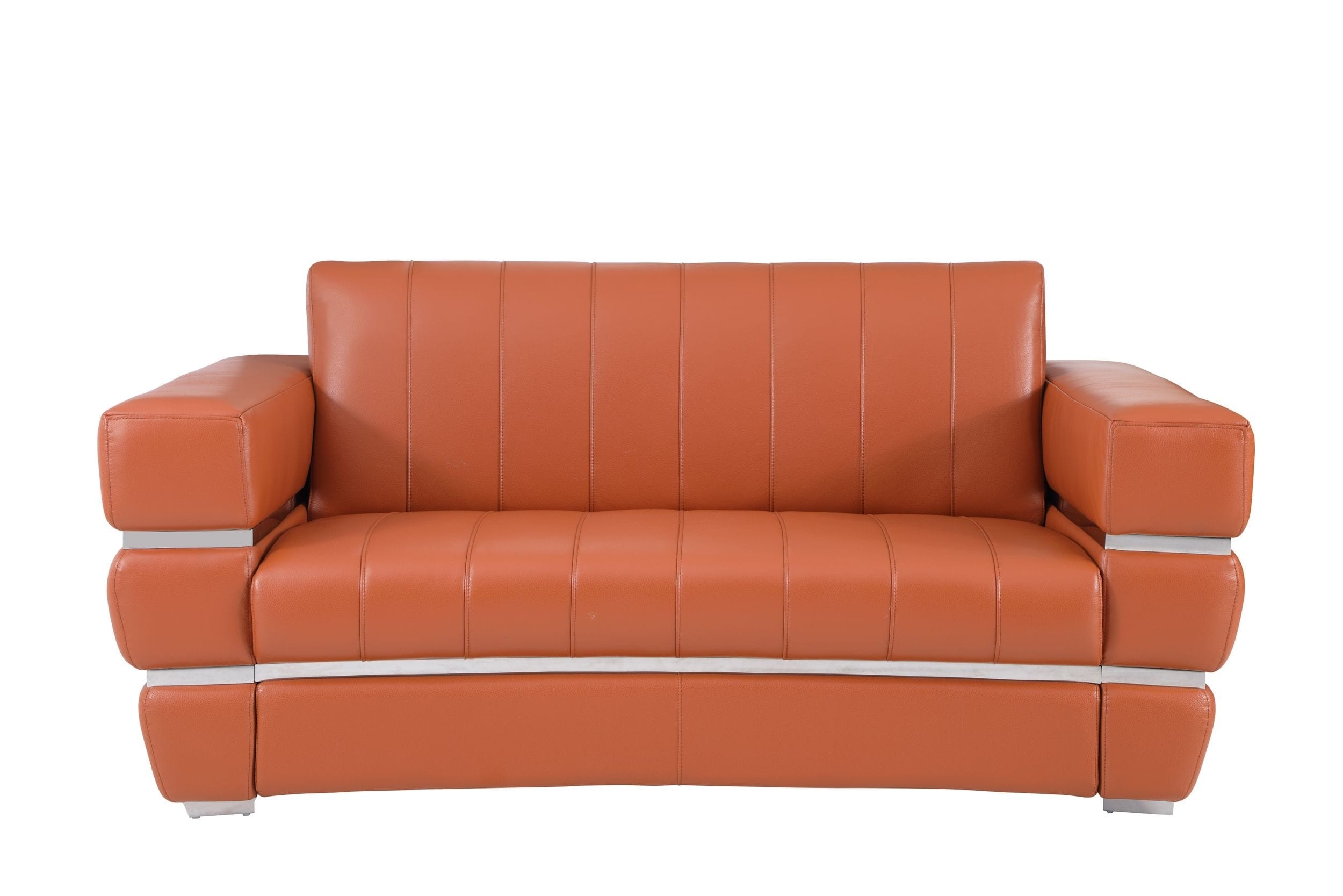GUF 904 Sofa with Loveseat - Camel, Genuine Leather