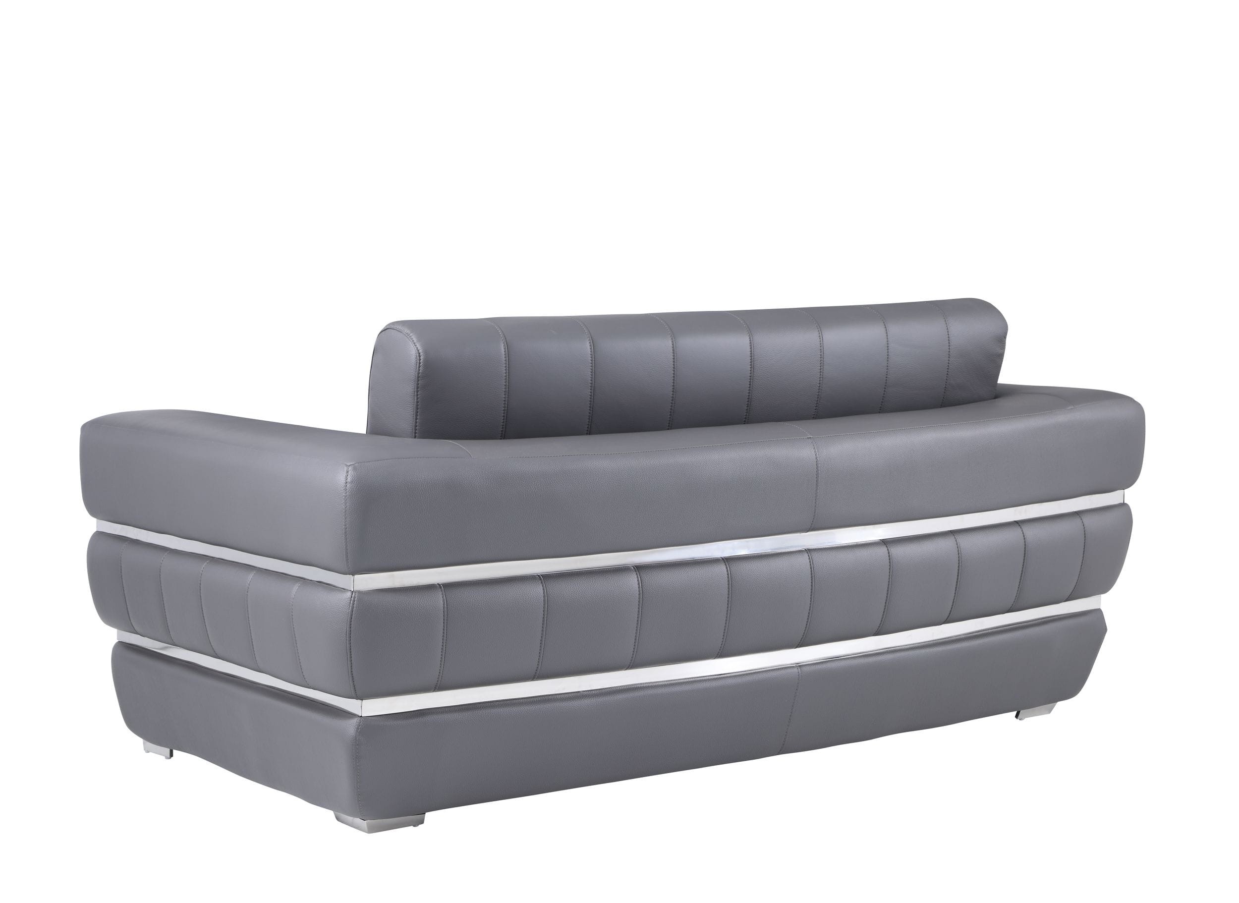 GUF 904 Sofa Set - Dark Gray, Genuine Leather