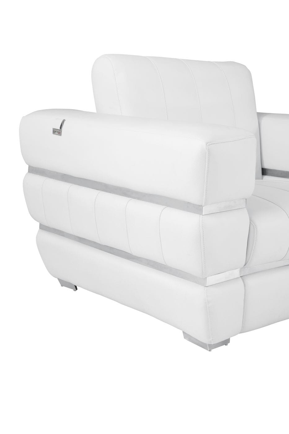 GUF 904 Armchair - White, Genuine Leather