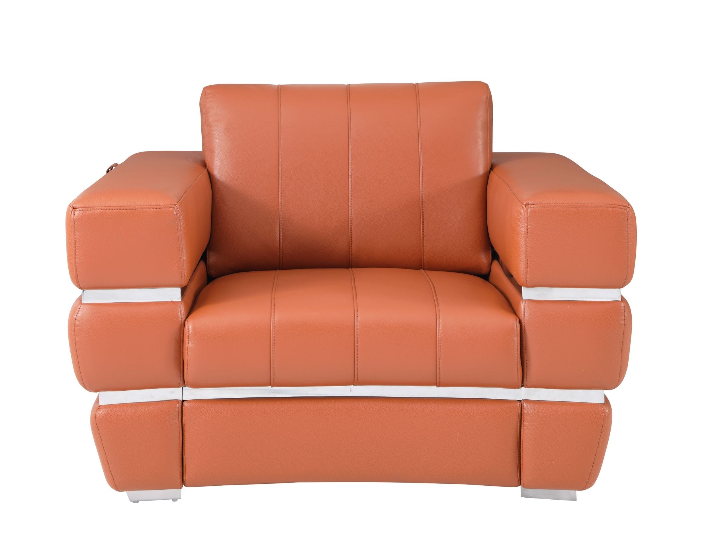 GUF 904 Armchair - Camel, Genuine Leather