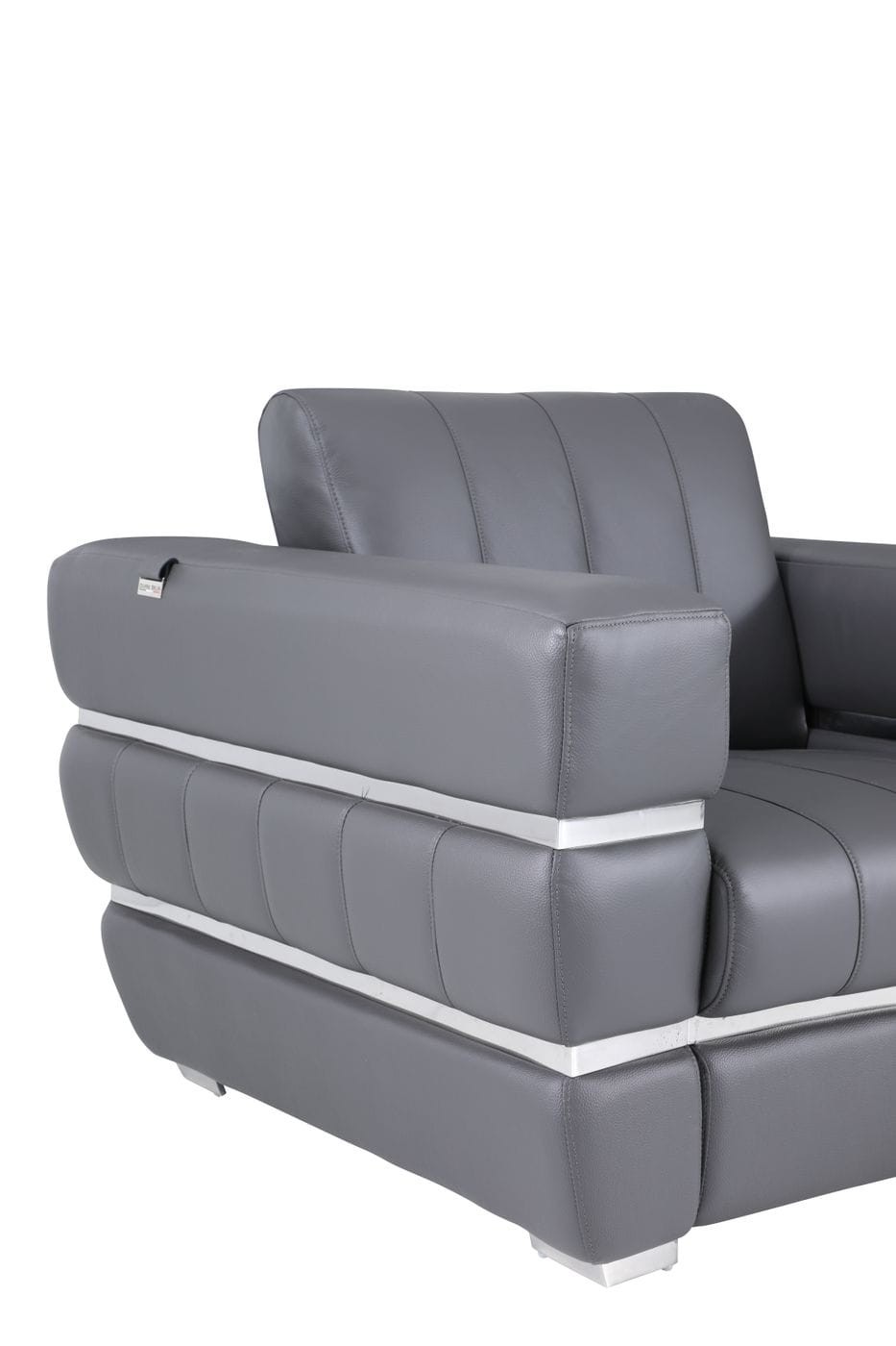 GUF 904 Armchair - Dark Gray, Genuine Leather