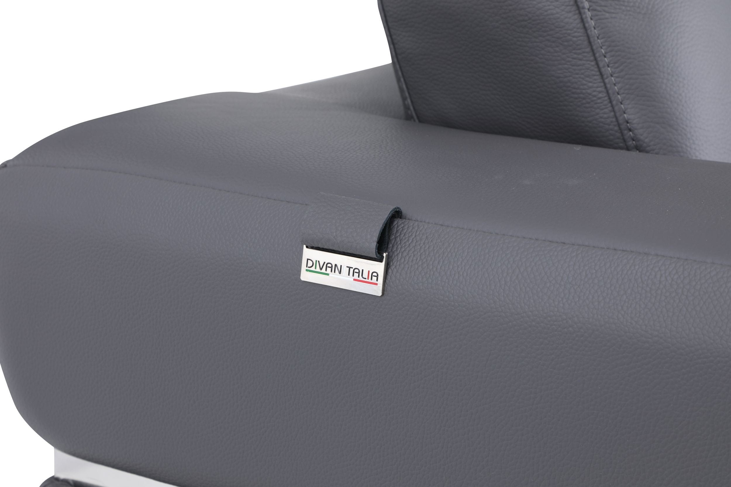 GUF 904 Armchair - Dark Gray, Genuine Leather