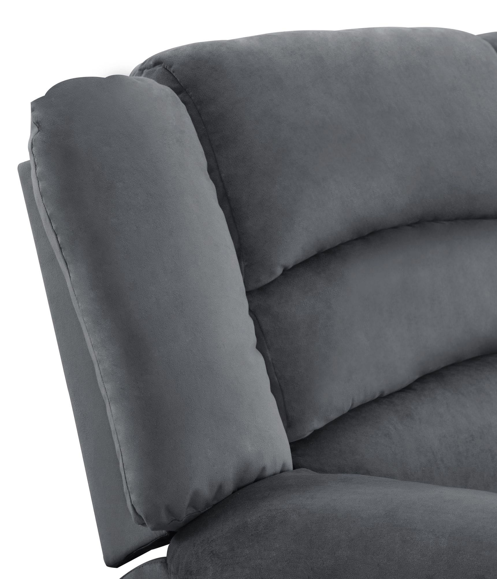 GUF 9824 Armchair - Gray, Microfiber
