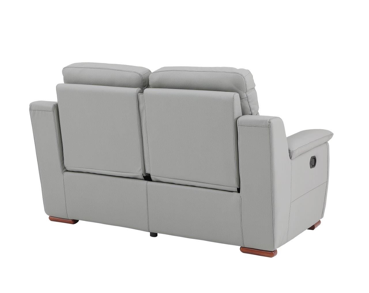 GUF 9408 Loveseat - Gray, Leather Gel/Match