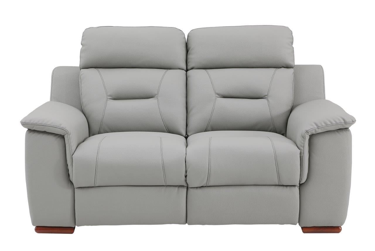 GUF 9408 Loveseat - Gray, Leather Gel/Match
