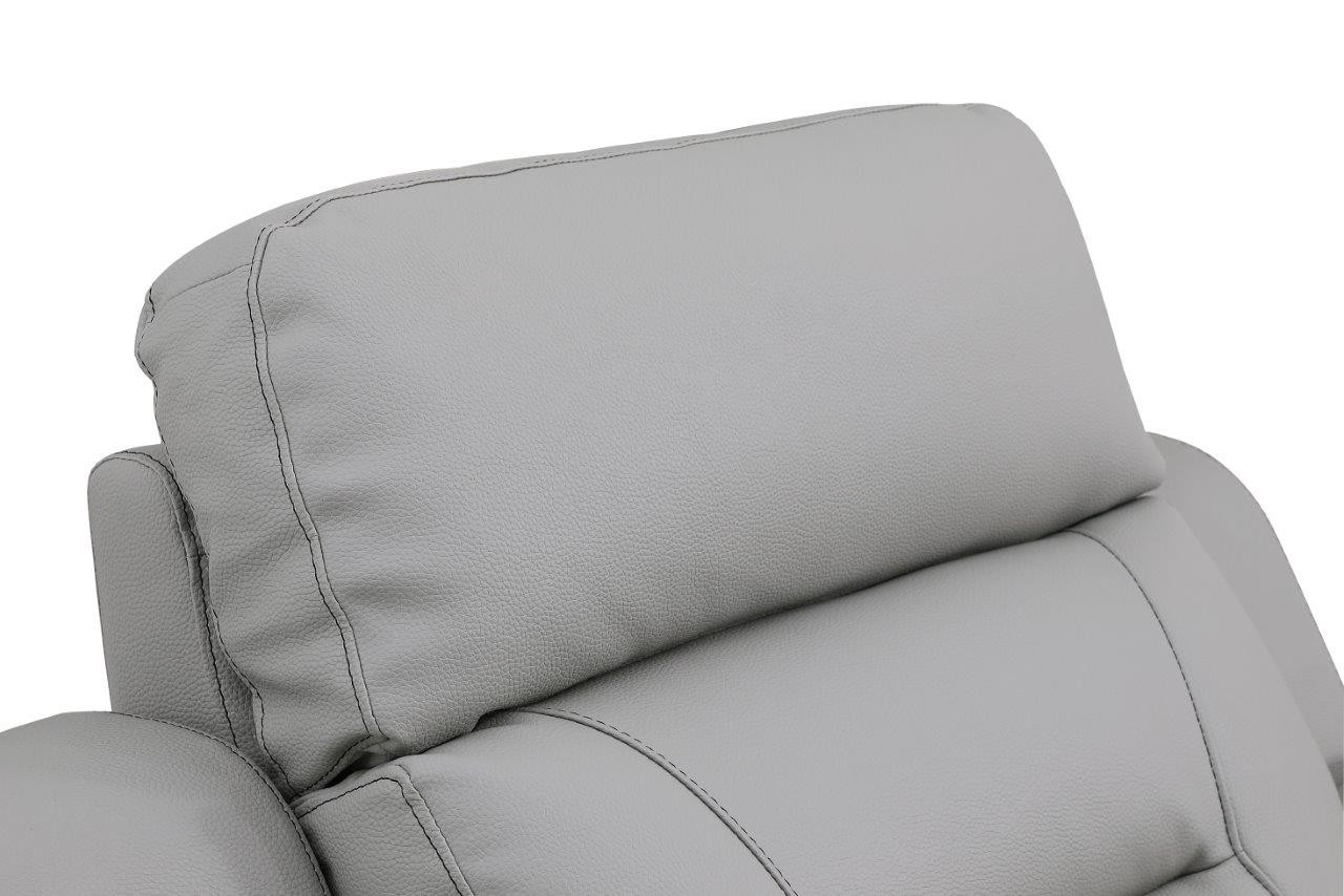 GUF 9408 Loveseat - Gray, Leather Gel/Match