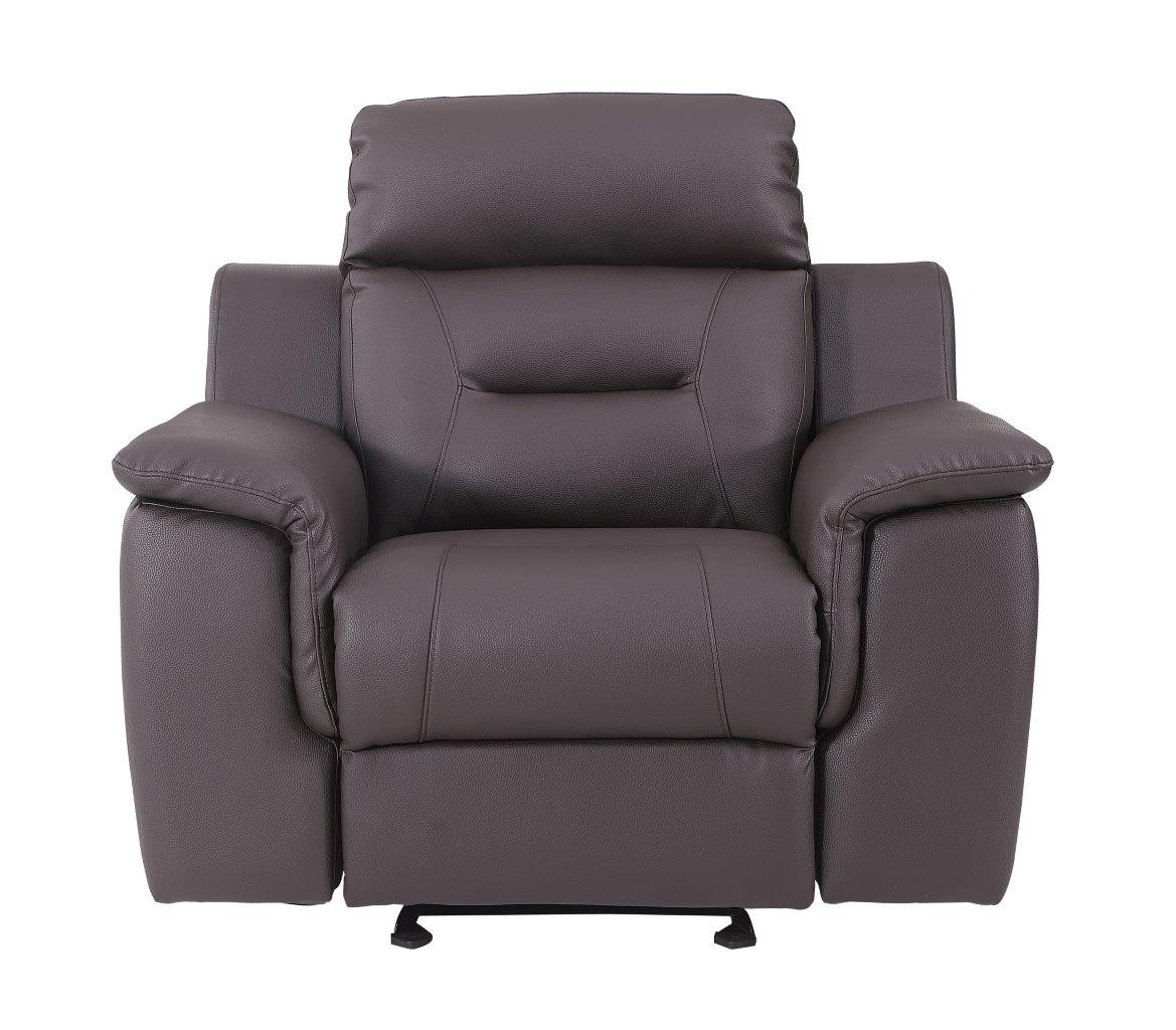 GUF 9408 Armchair - Brown, Leather Gel/Match