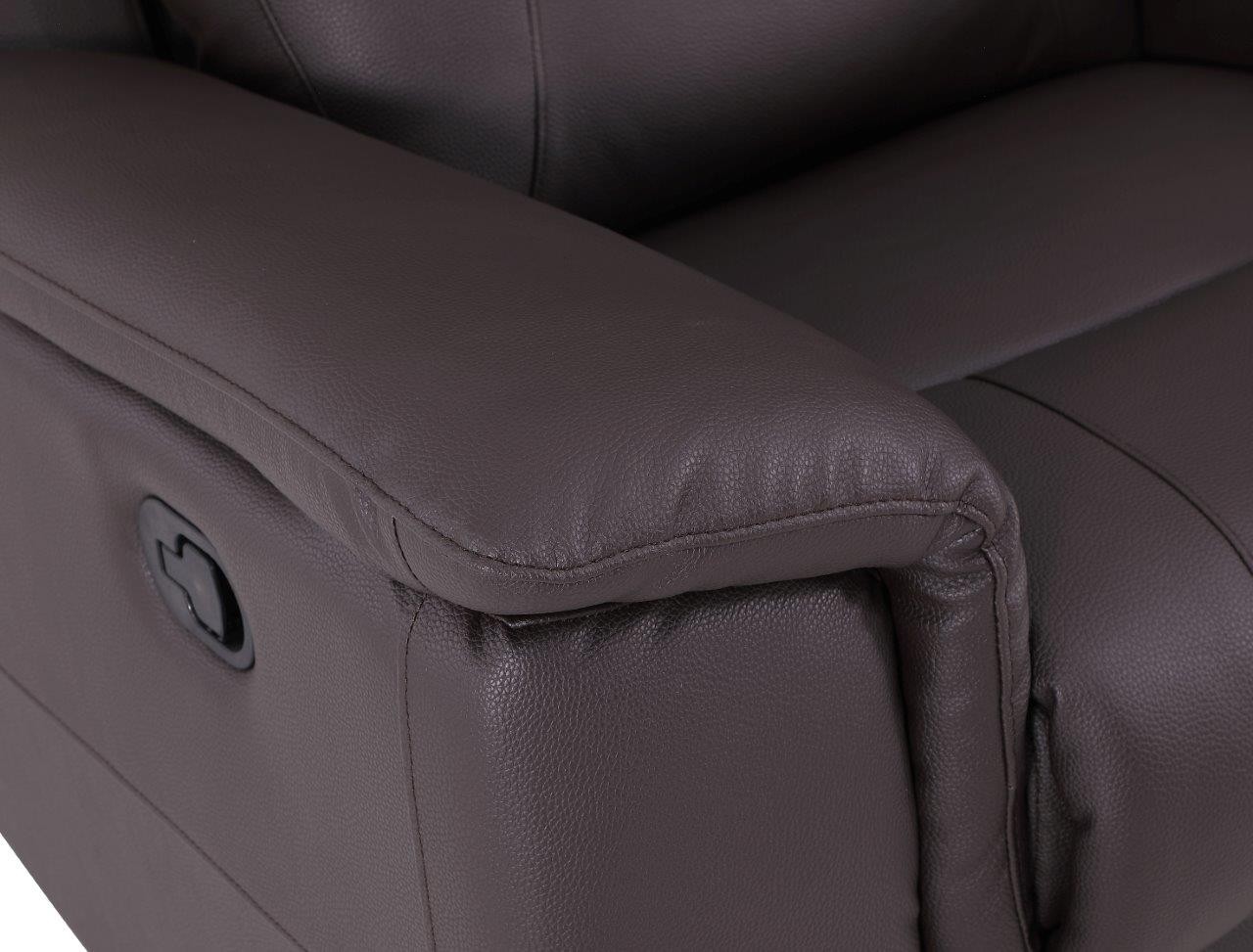 GUF 9408 Loveseat - Brown, Leather Gel/Match