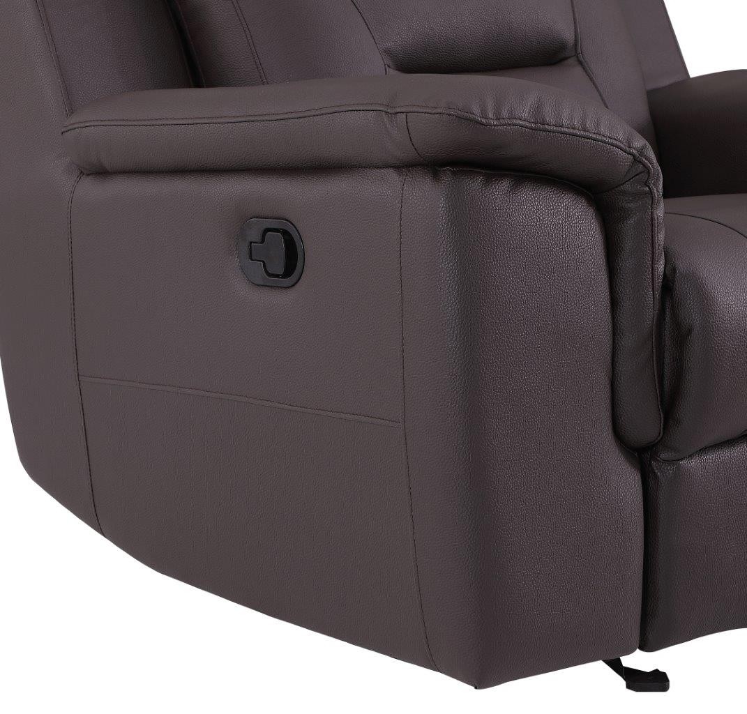 GUF 9408 Loveseat - Brown, Leather Gel/Match