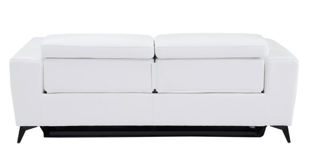 GUF 989 Power Reclining Sofa - White, Genuine Italian Leather