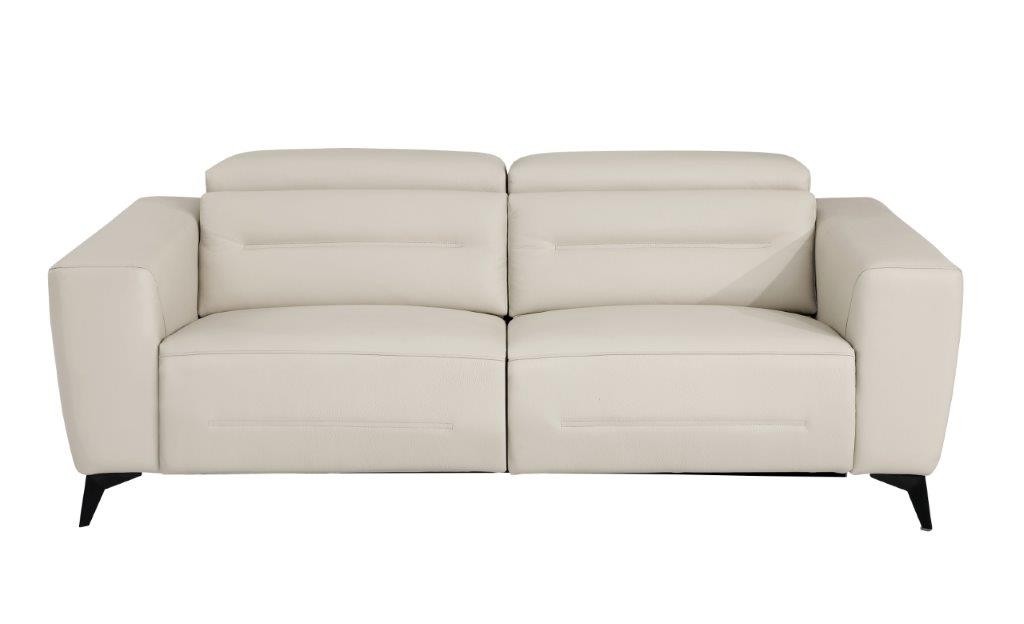 GUF 989 Power Reclining Sofa - Beige, Genuine Italian Leather